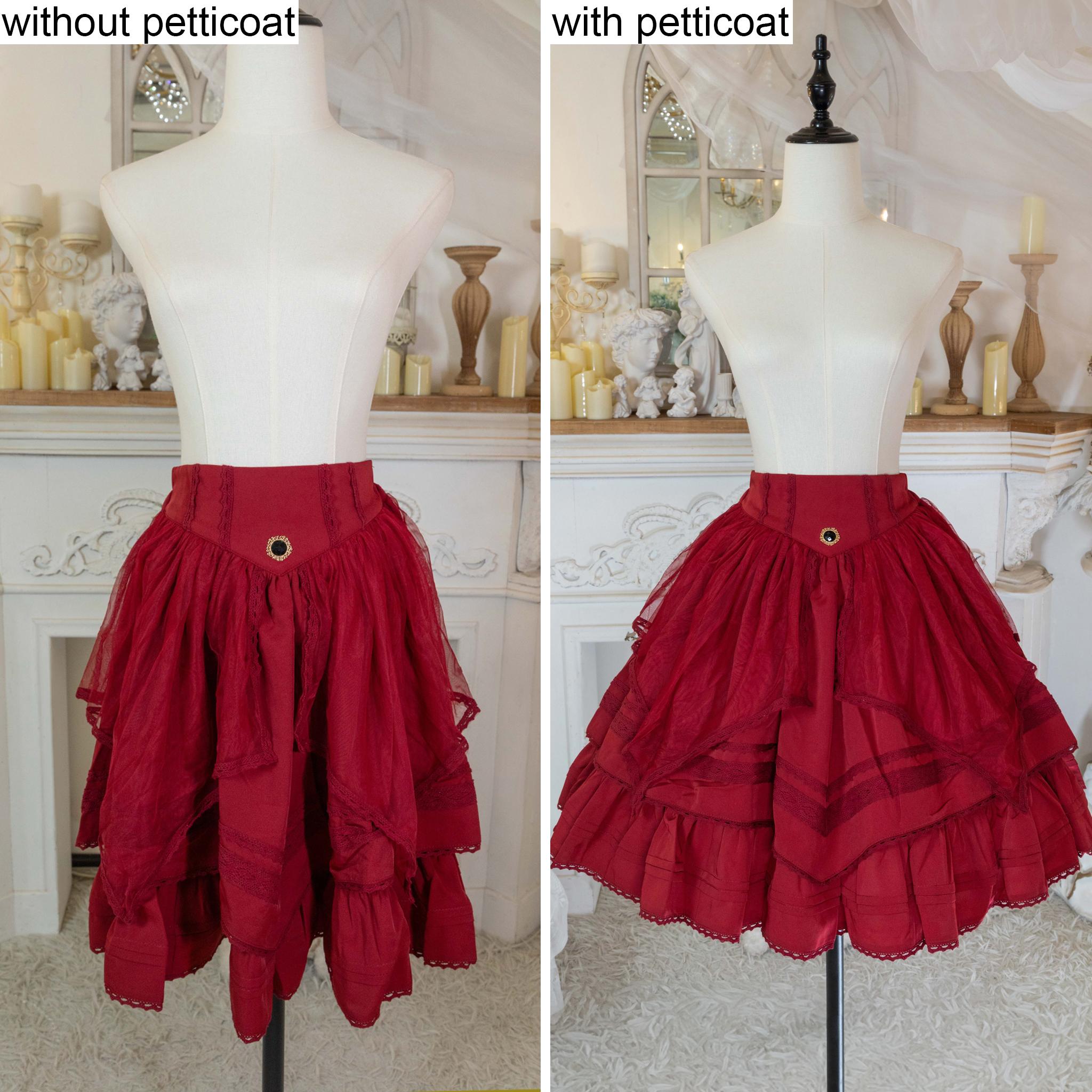 Noloria 48cm (18.9") Medium-High Volume Petticoat, Petal Edge 43720:786577