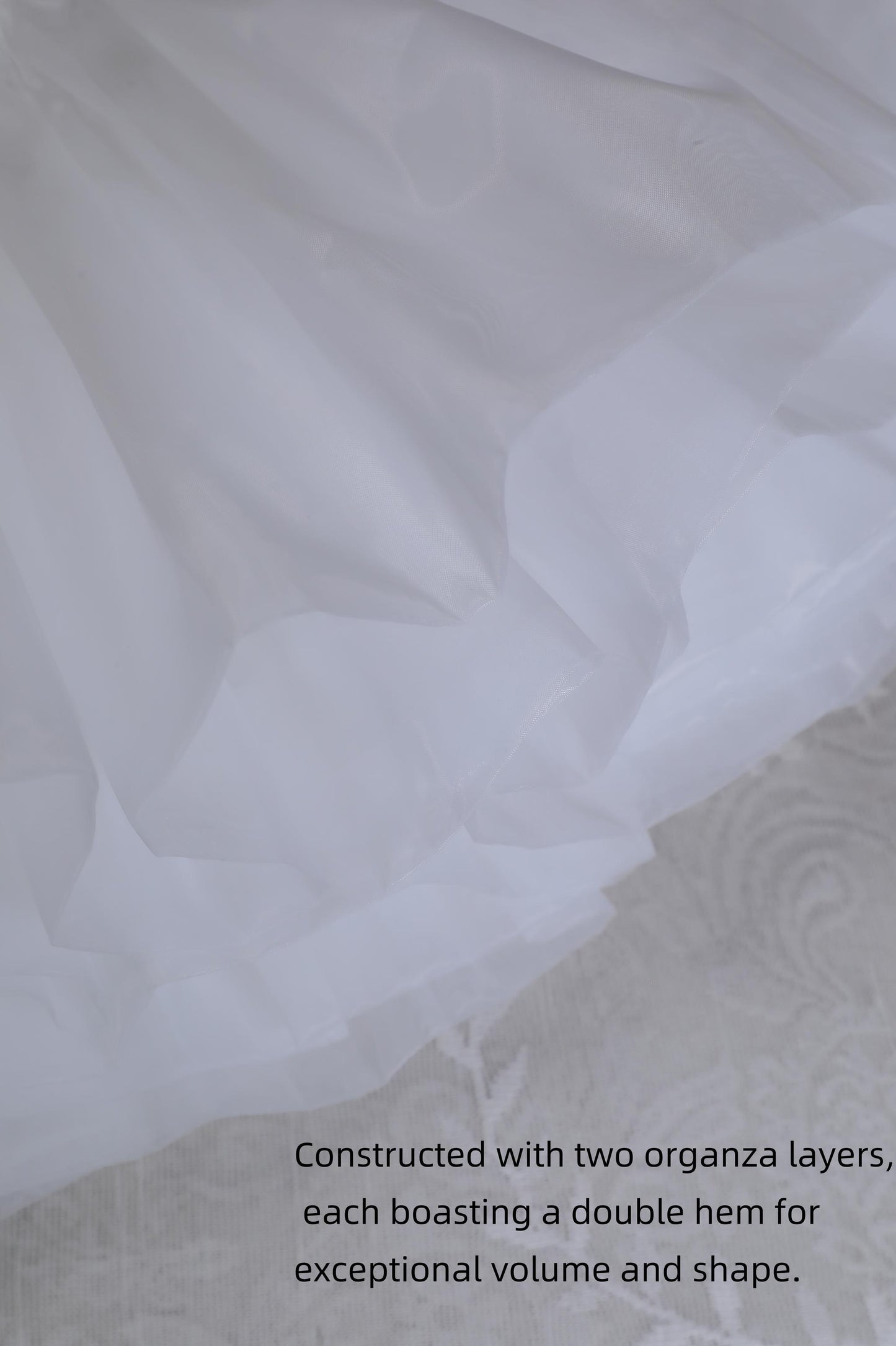 Noloria - White Puffy Lolita Petticoat, 17.7" (45 CM), Cotton Lining 43722:783761