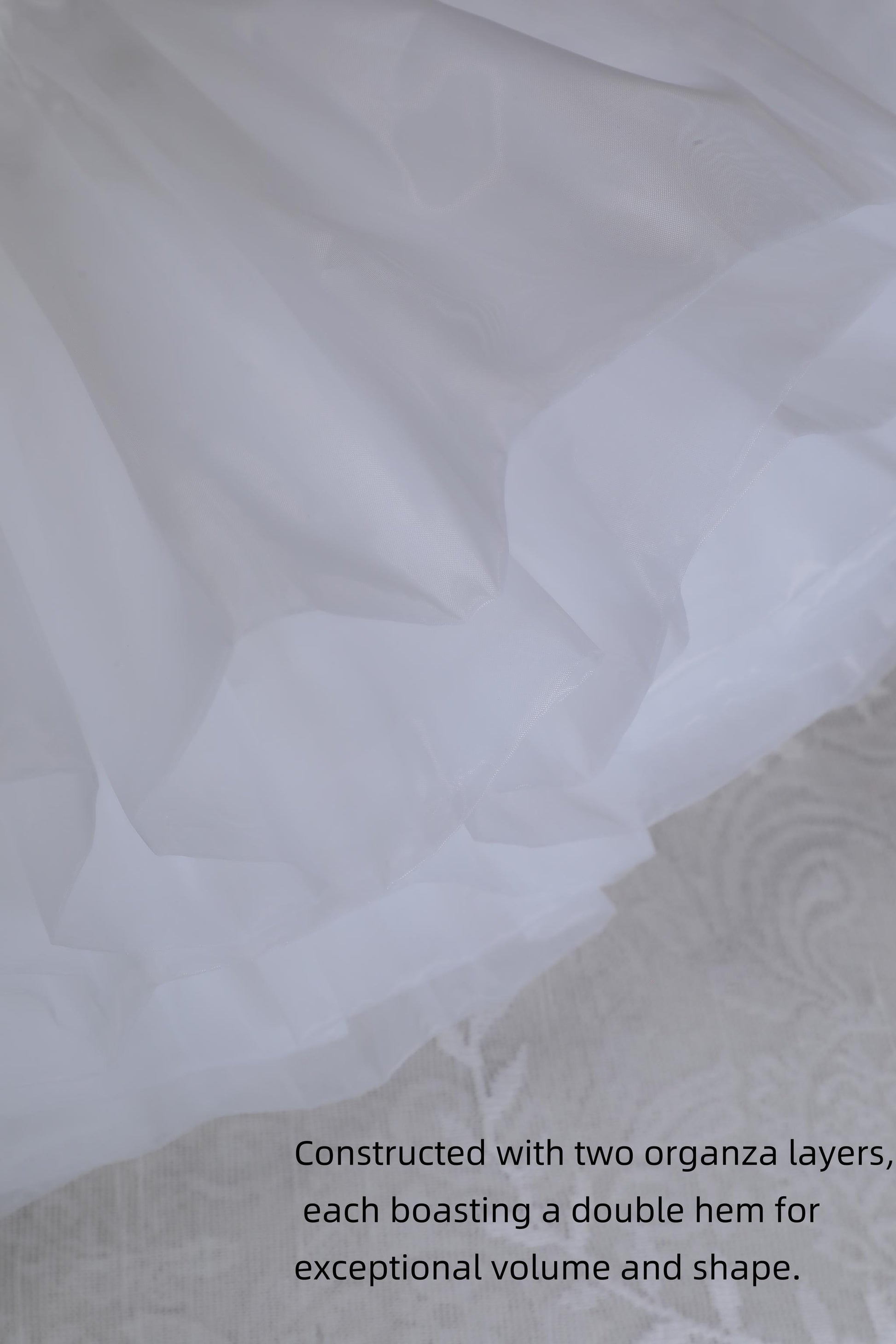 Noloria - White Puffy Lolita Petticoat, 17.7" (45 CM), Cotton Lining 43722:783761