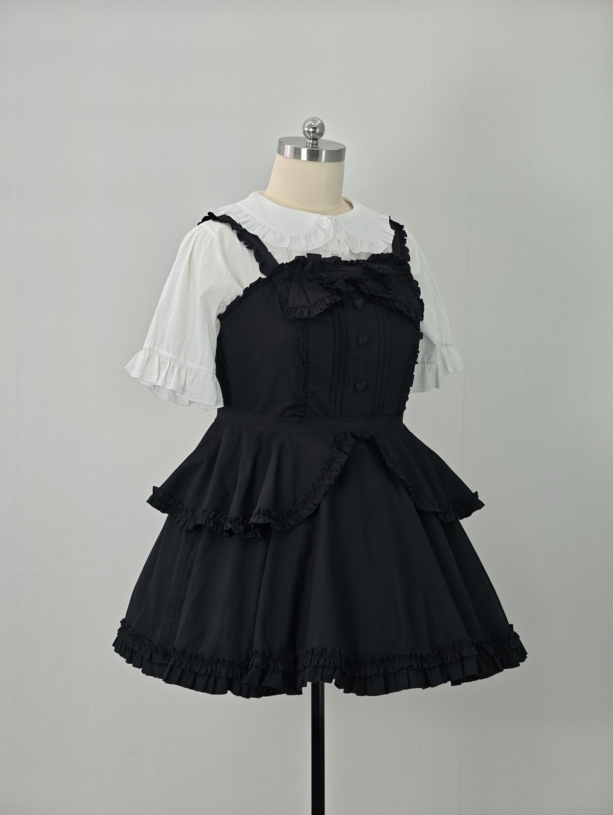 Cotton Plus Size Lolita JSK Dress, Full Back Shirring 45594:865161