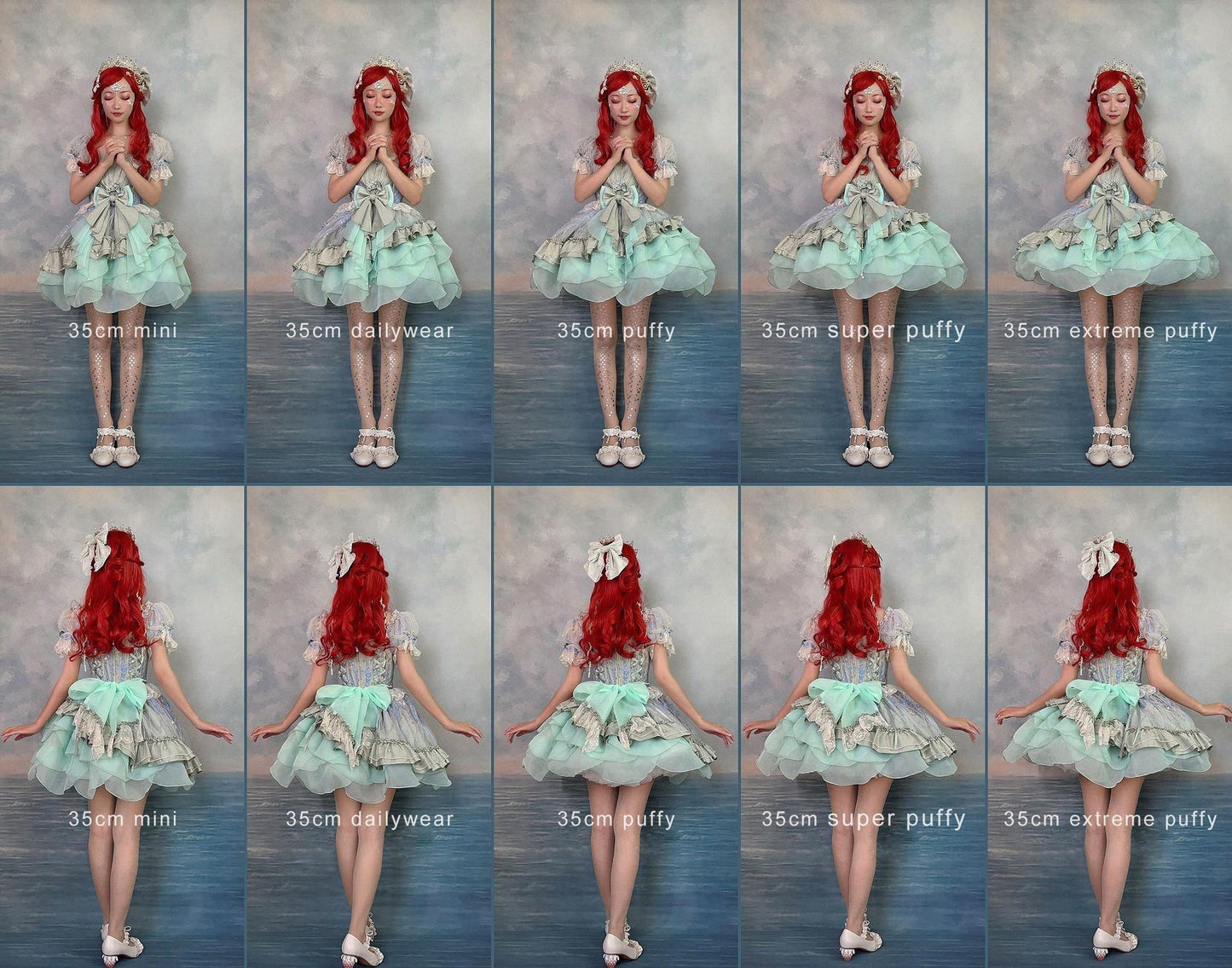 Aurora & Ariel 13.8" (35 cm) A-Line Petticoat Collection, Customizable 32614:790363