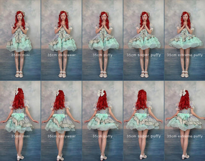 Aurora & Ariel 13.8" (35 cm) A-Line Petticoat Collection, Customizable 32614:790363