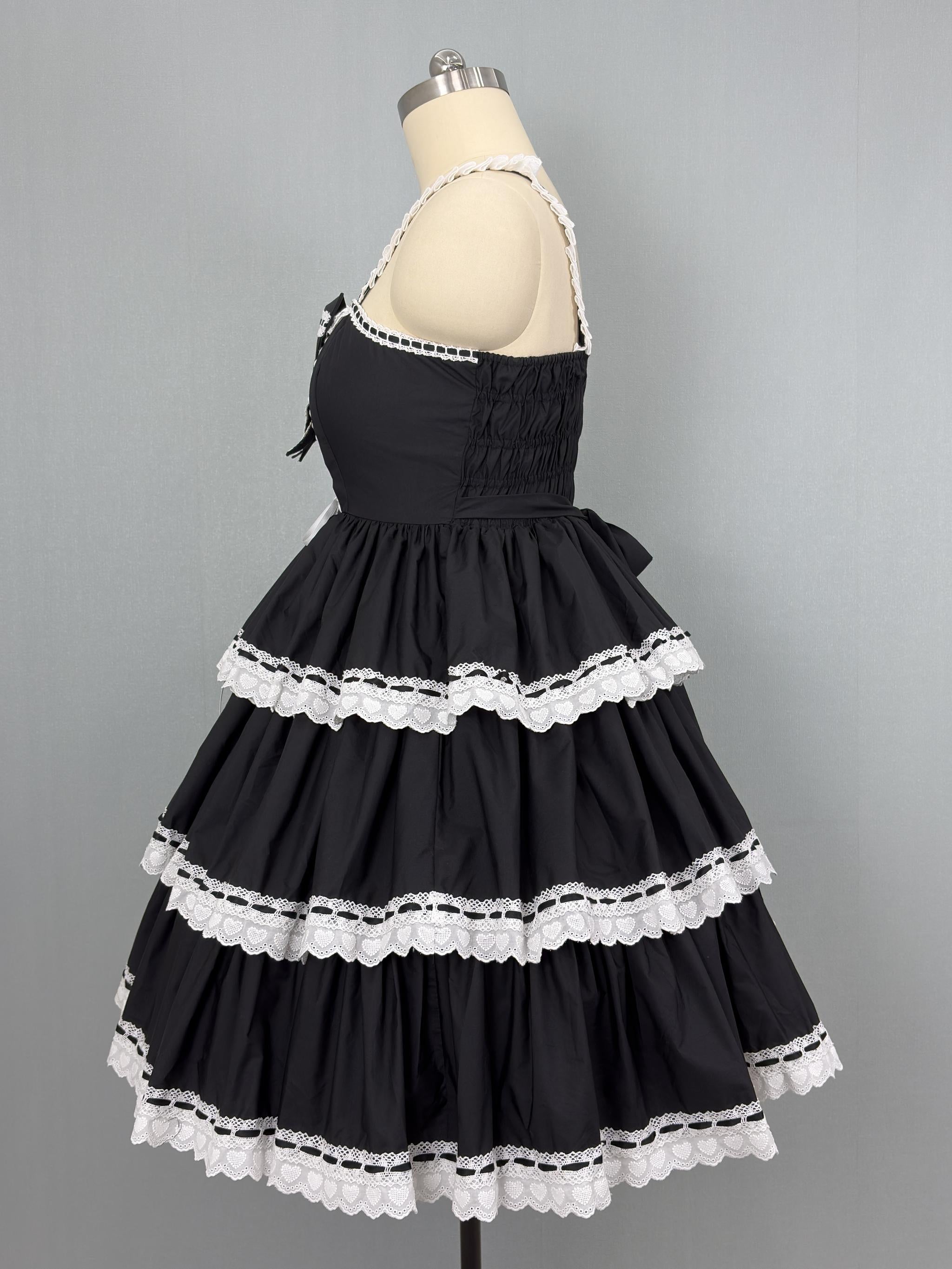 Otome Heart - Old School Lolita Jumper Skirt, Plus Size 45597:865024