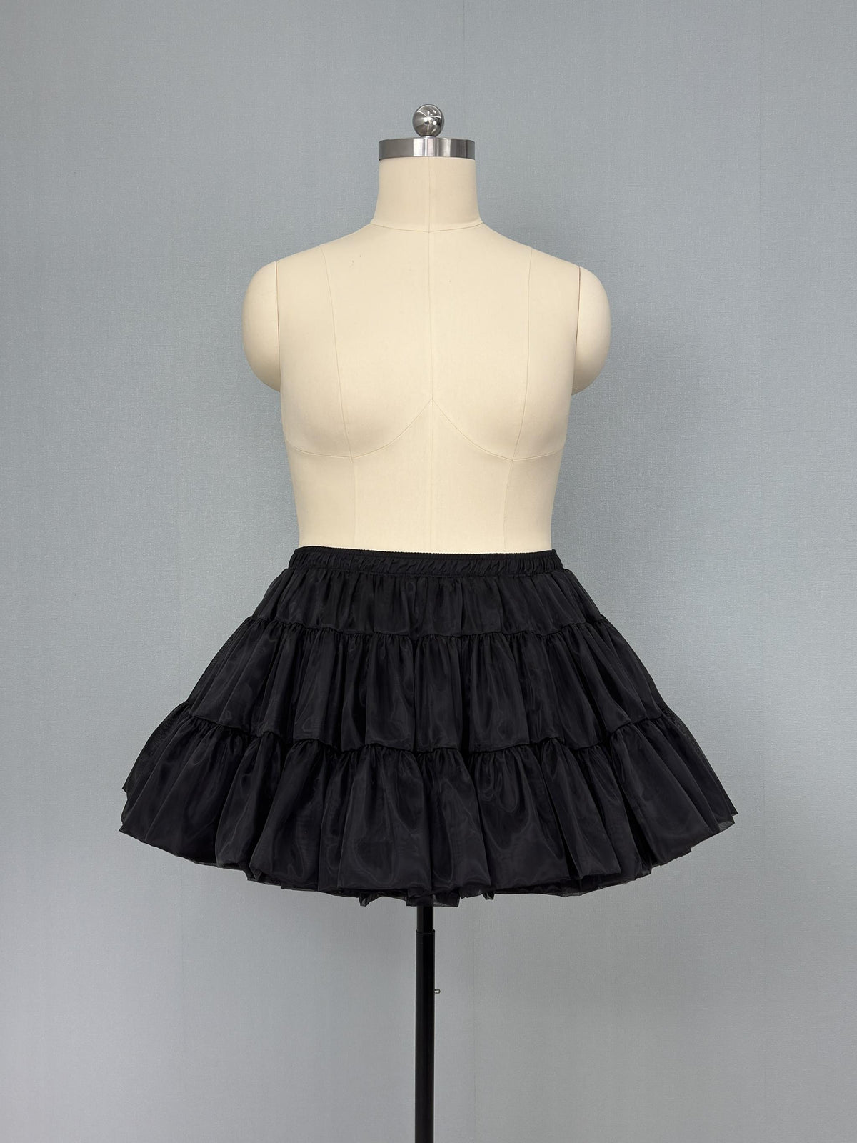 Noloria 15.0" (38 cm) High Volume Lolita Petticoat, Sugar Puff (Black / 1X) 45616:872363