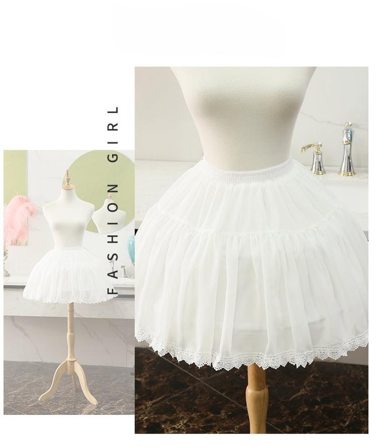 Manyiluo - 18.5" (47 cm) Lolita Petticoat, Adjustable Birdcage-Inspired 43946:791325