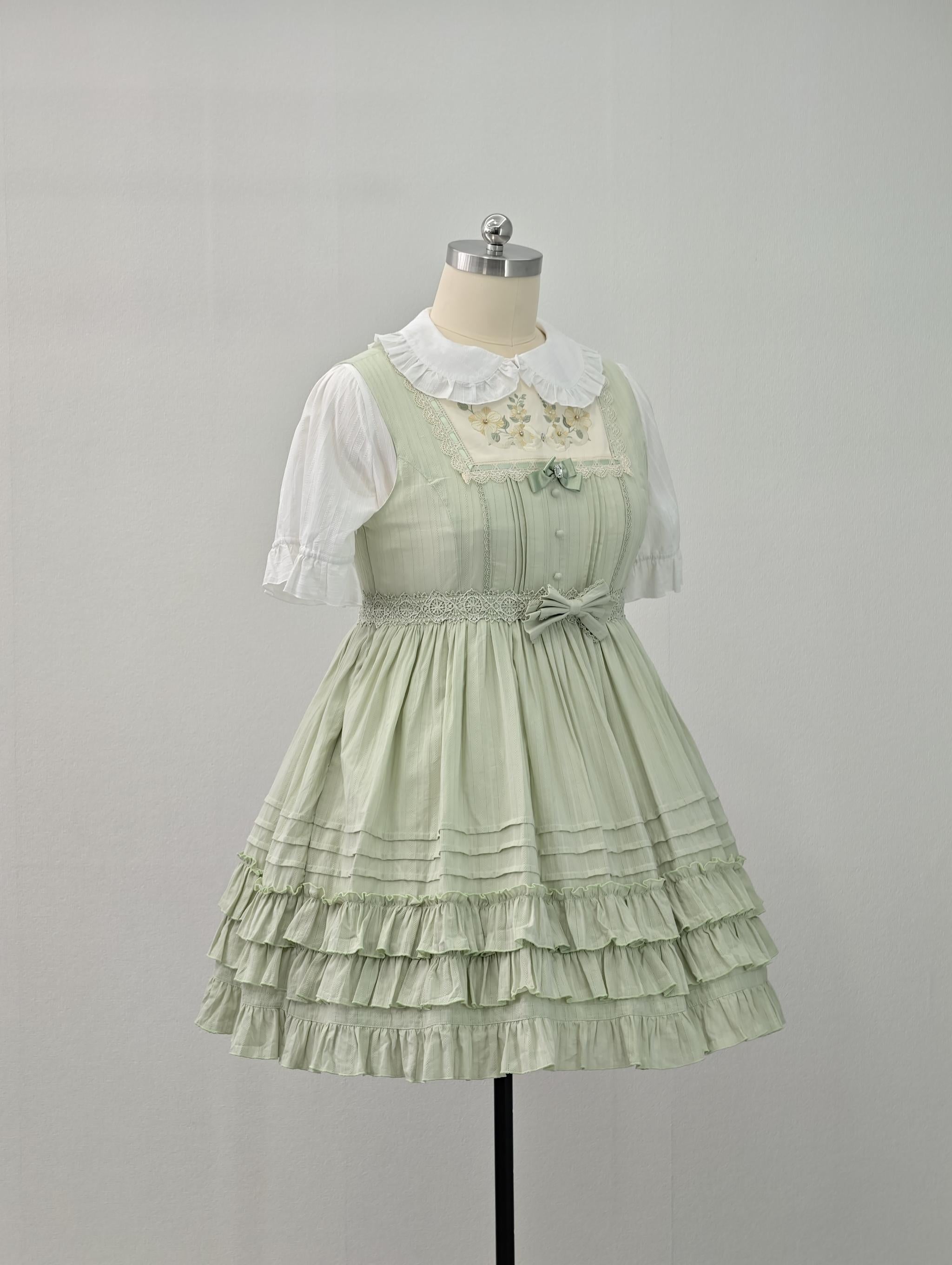 Cotton Plus Size Lolita Blouse, Peter Pan Collar 45598:865011