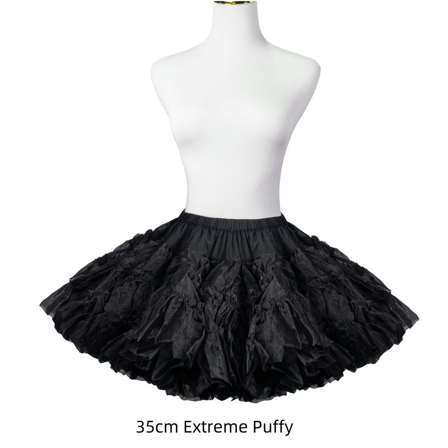 Aurora & Ariel 13.8" (35 cm) A-Line Petticoat Collection, Customizable (Black) 32614:790365