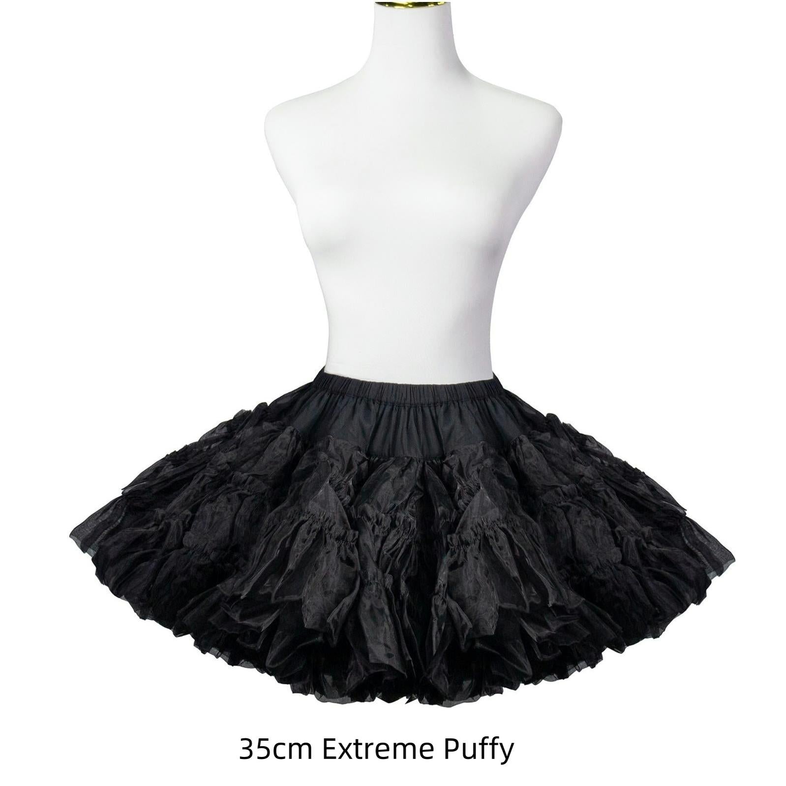 Aurora & Ariel 13.8" (35 cm) A-Line Petticoat Collection, Customizable (Black) 32614:790365