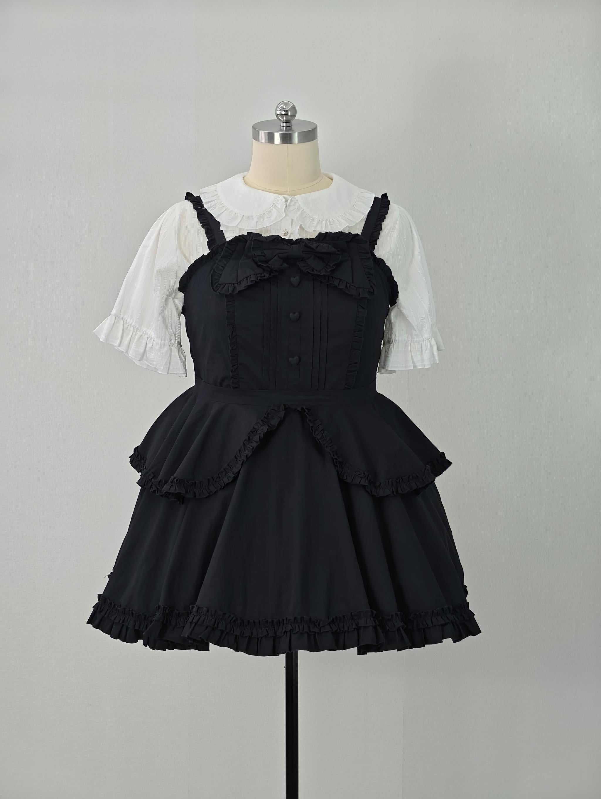 Cotton Plus Size Lolita Blouse, Peter Pan Collar 45598:865014