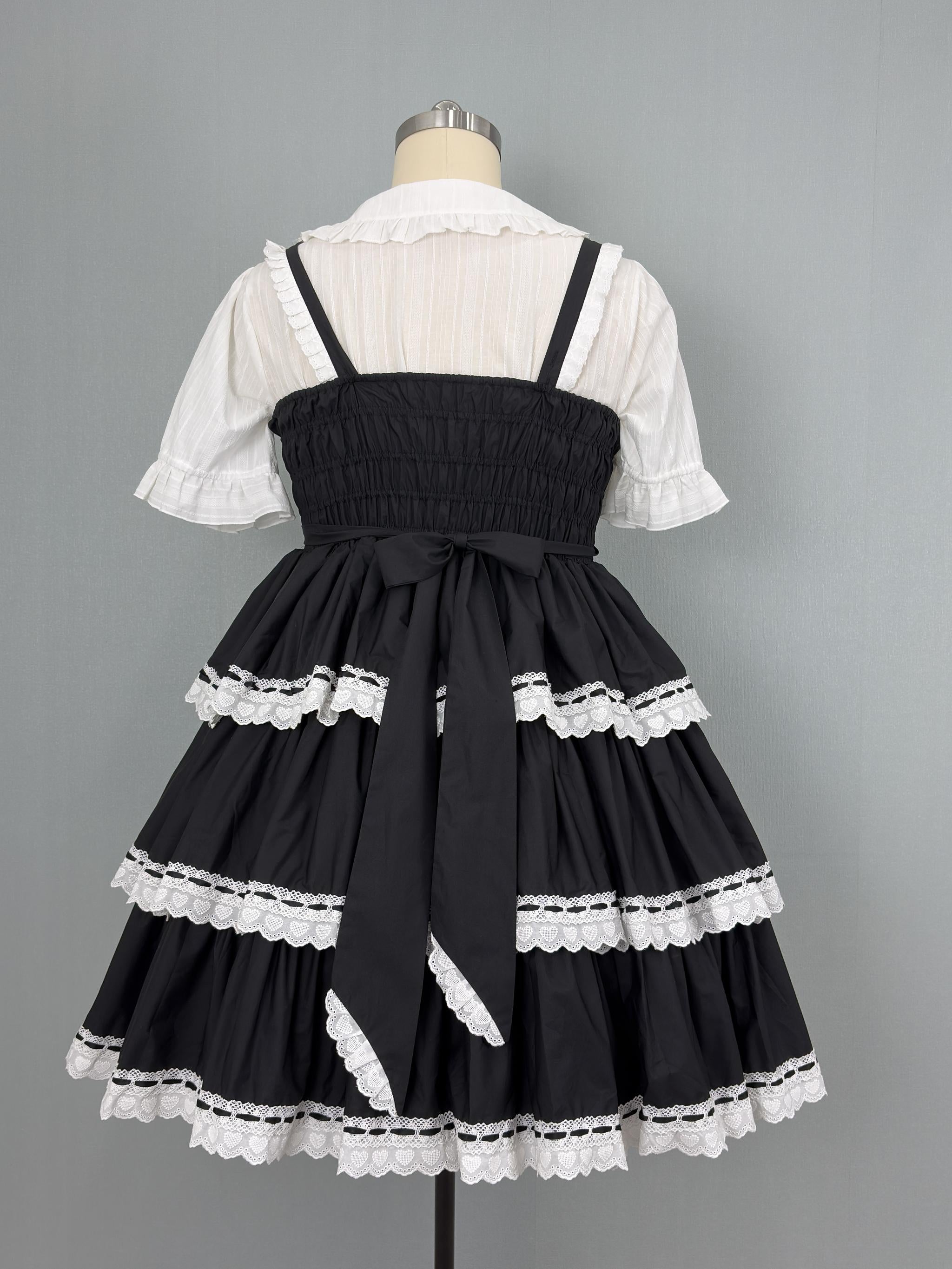 Otome Heart - Old School Lolita Jumper Skirt, Plus Size 45597:865019