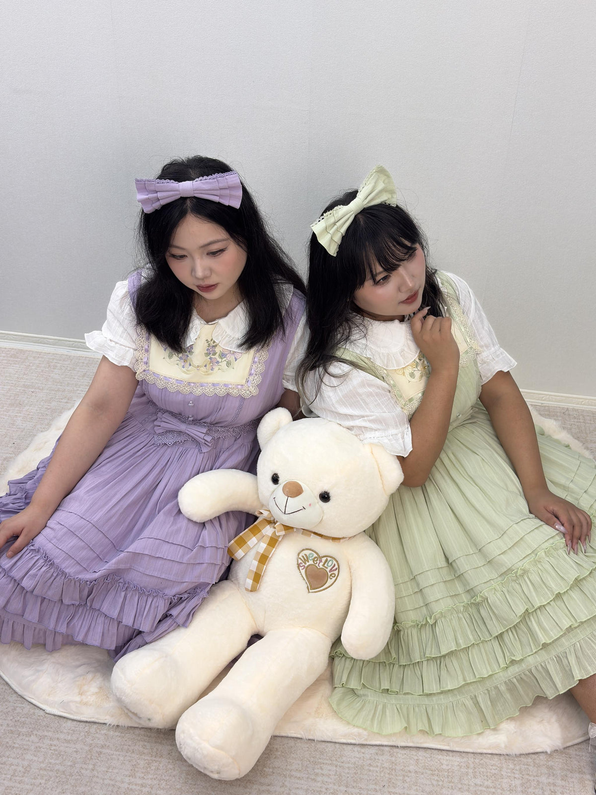 Cotton Plus Size Lolita Jumper Dress, Floral Embroidery 45595:872065