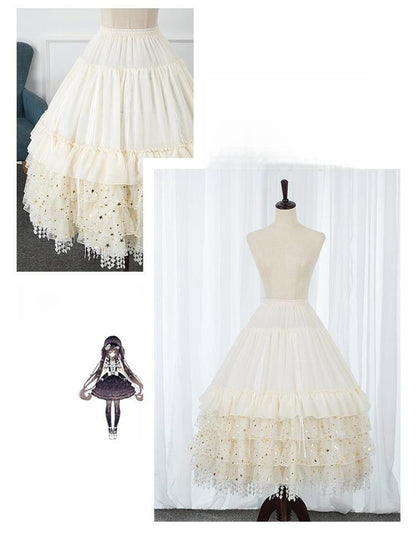 Manyiluo - Wedding Lolita Petticoat, Detachable Bone Support 43963:790577