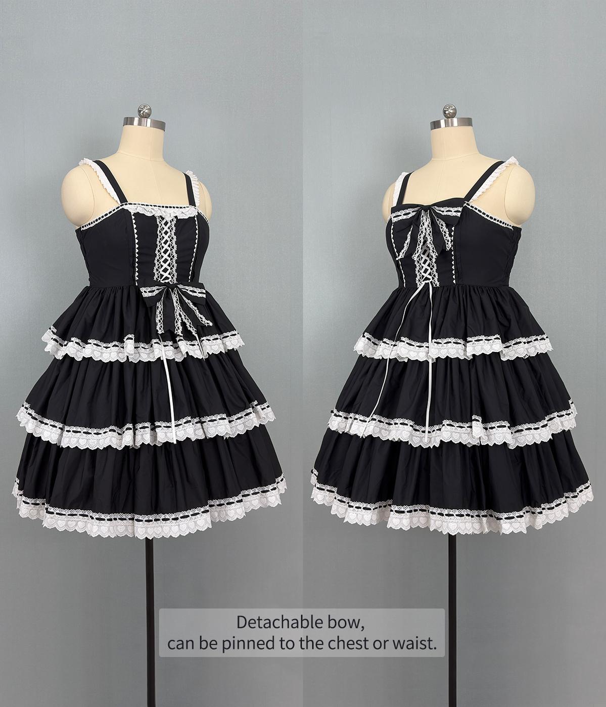 Otome Heart - Old School Lolita Jumper Skirt, Plus Size 45597:867561