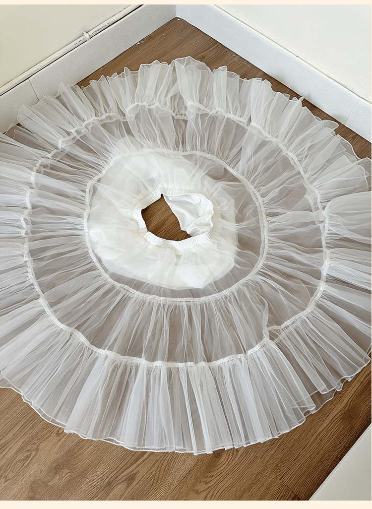 Niu Niu - Plus Size Lolita Petticoat with Daily or Fluffy Version 43981:790644