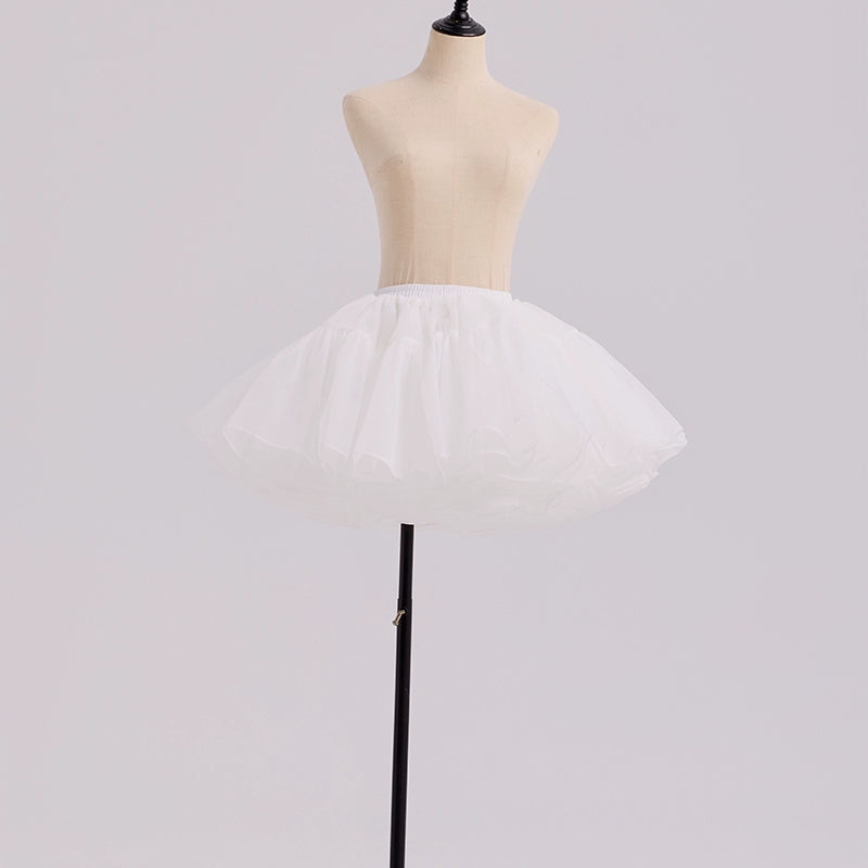 Manyiluo - White Lolita Puffy Petticoat, Multi-Length (Puffy) 43967:790629