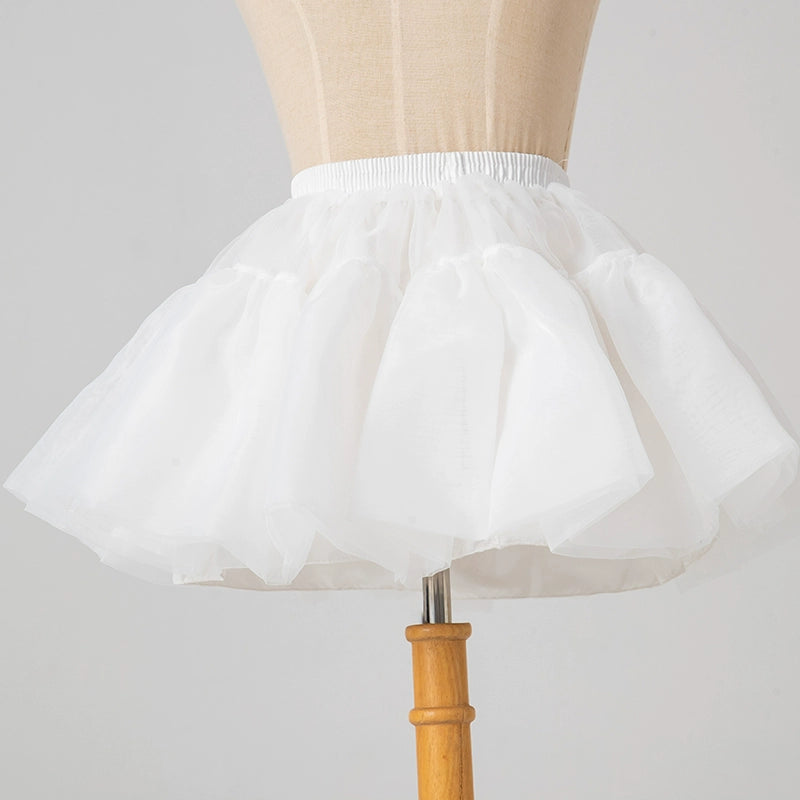 Manyiluo - 13.8" (35 cm) Short Lolita White Petticoat 43975:791389