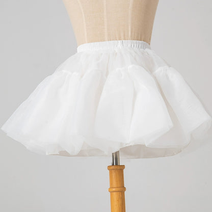 Manyiluo - 13.8" (35 cm) Short Lolita White Petticoat 43975:791389
