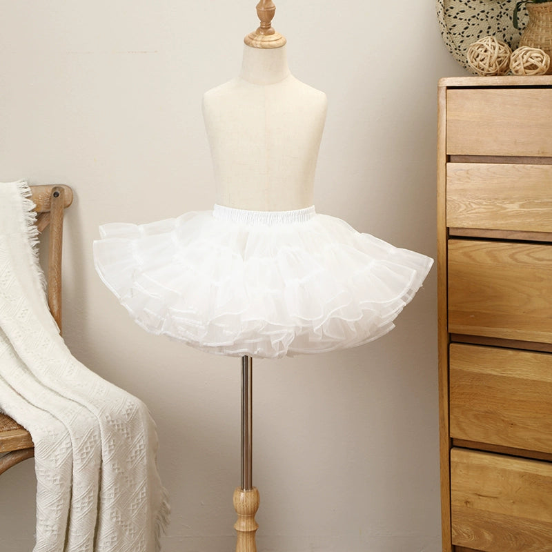 Manyiluo - White Lolita Puffy Petticoat, Multi-Length (Puffy) 43967:790626