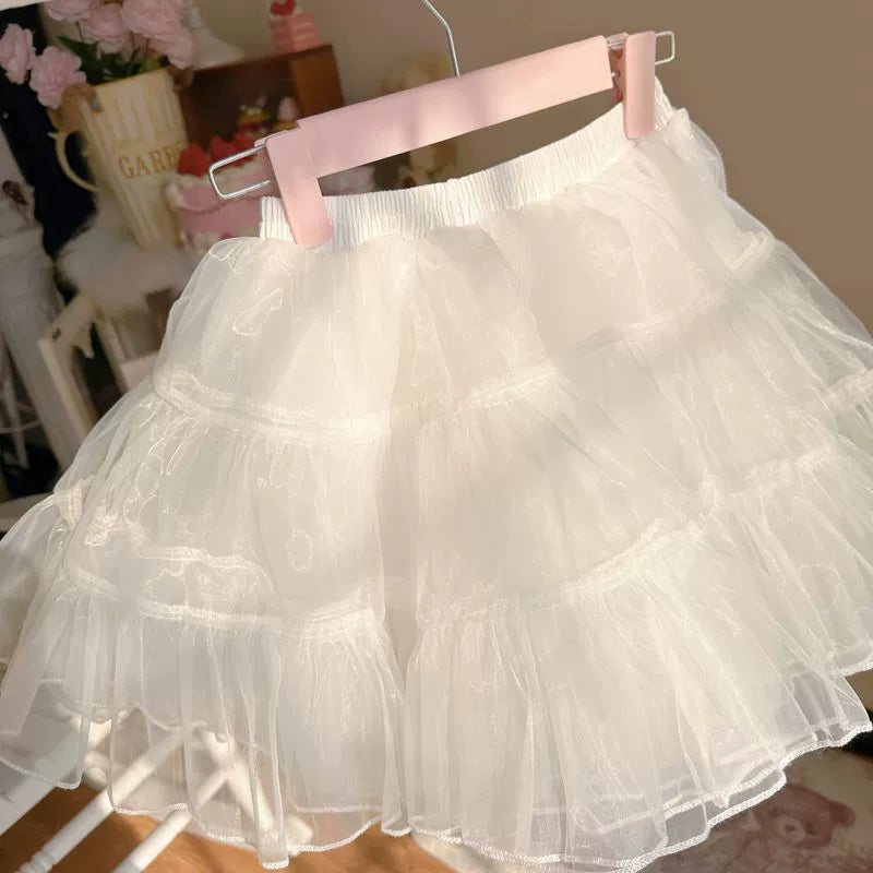 Hanguliang - 13.8" (35 cm) Soft Short Lolita Petticoat, 4 Layers 43966:790665