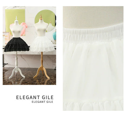 Manyiluo - 18.5" (47 cm) Lolita Petticoat, Adjustable Birdcage-Inspired 43946:791298