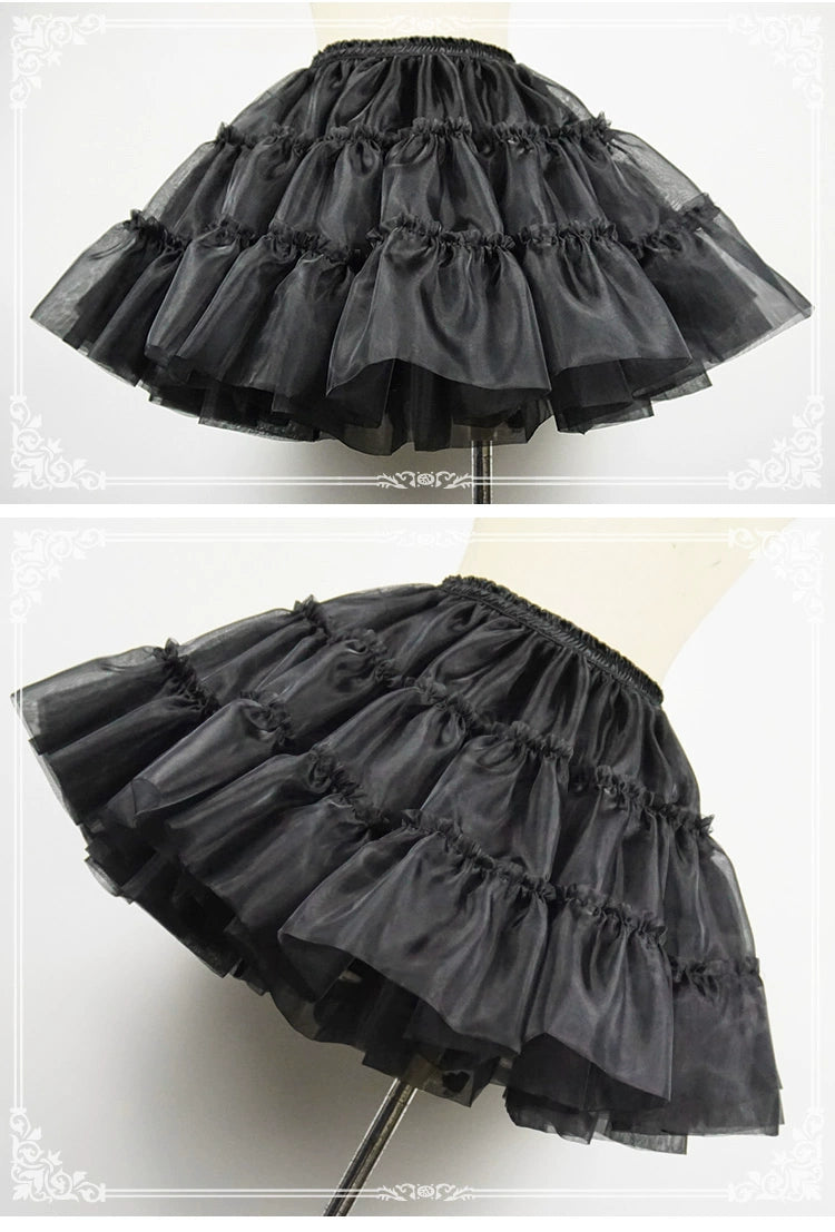 Eieyomi - 16.9" (43 cm) Daily Lolita Petticoat, Ruffles 43972:791334