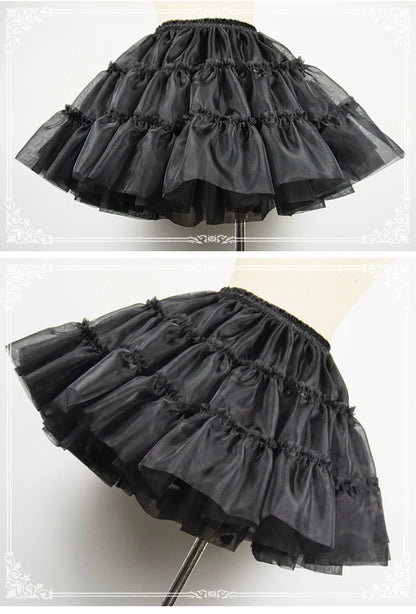 Eieyomi - 16.9" (43 cm) Daily Lolita Petticoat, Ruffles 43972:791334