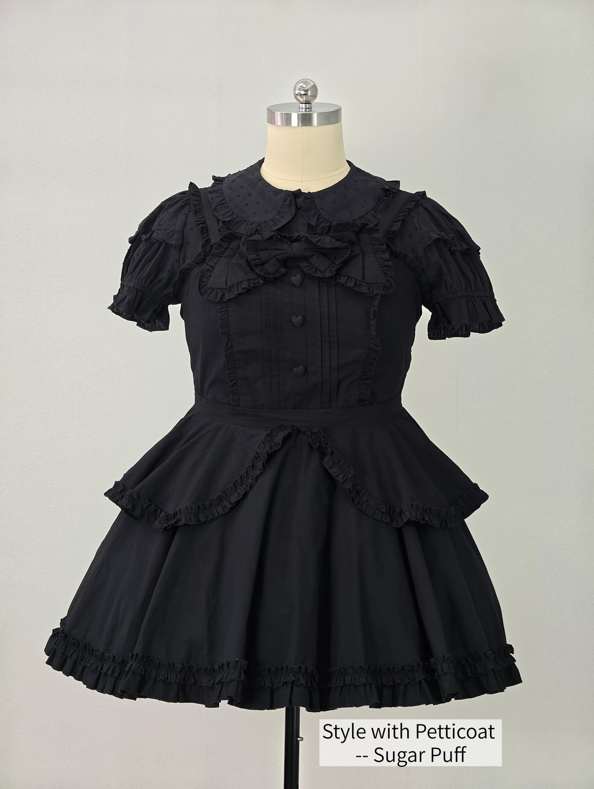Plus Size Sweet Lolita Cotton Blouse, Peter Pan Collar 46015:872711