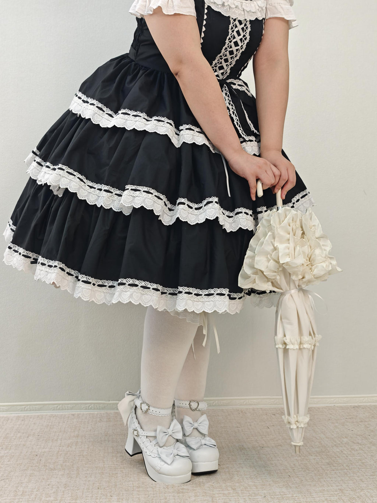 Classic Lolita Parasol, UV Two-Fold for Daily Use 46003:871634