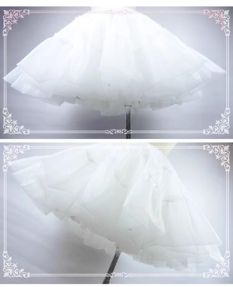 Eieyomi - 16.9" (43 cm) Daily Lolita Petticoat, Ruffles 43972:791337
