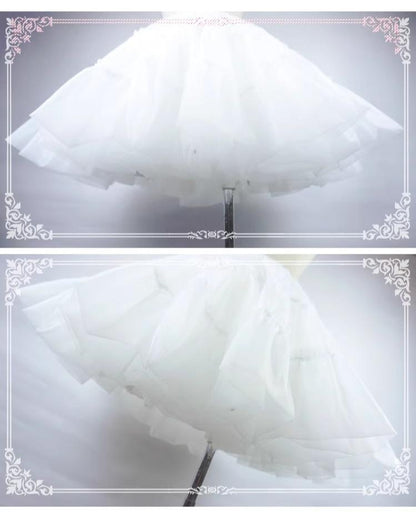 Eieyomi - 16.9" (43 cm) Daily Lolita Petticoat, Ruffles 43972:791337