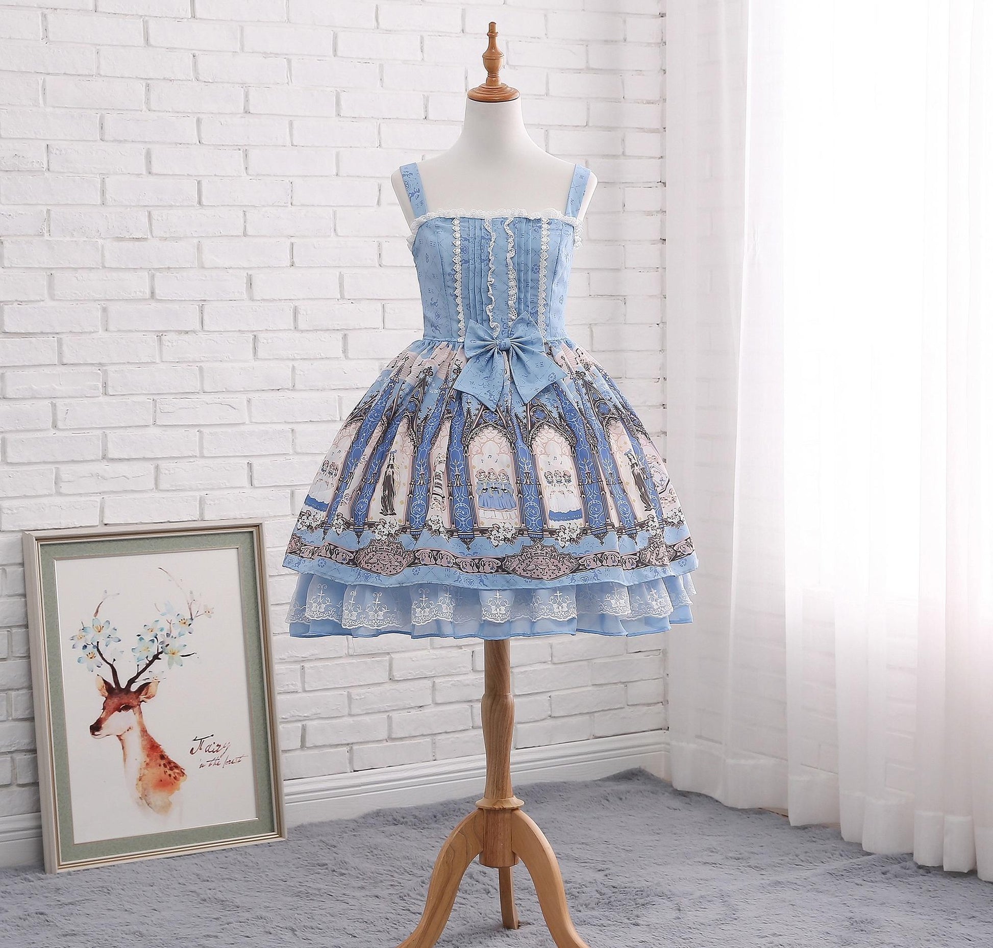 Manyiluo - White Adjustable Boned Lolita Petticoat, 18.1" (46 cm) 43947:790369