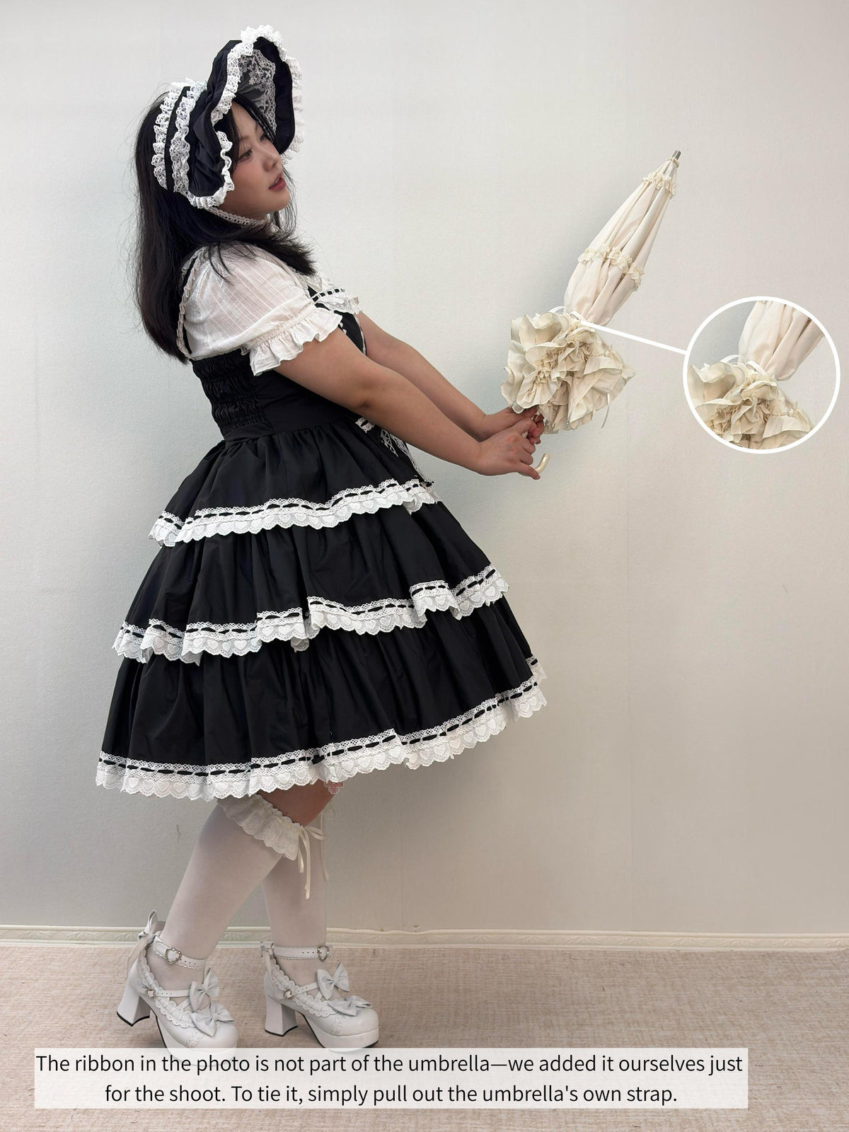 Classic Lolita Parasol, UV Two-Fold for Daily Use 46003:872715