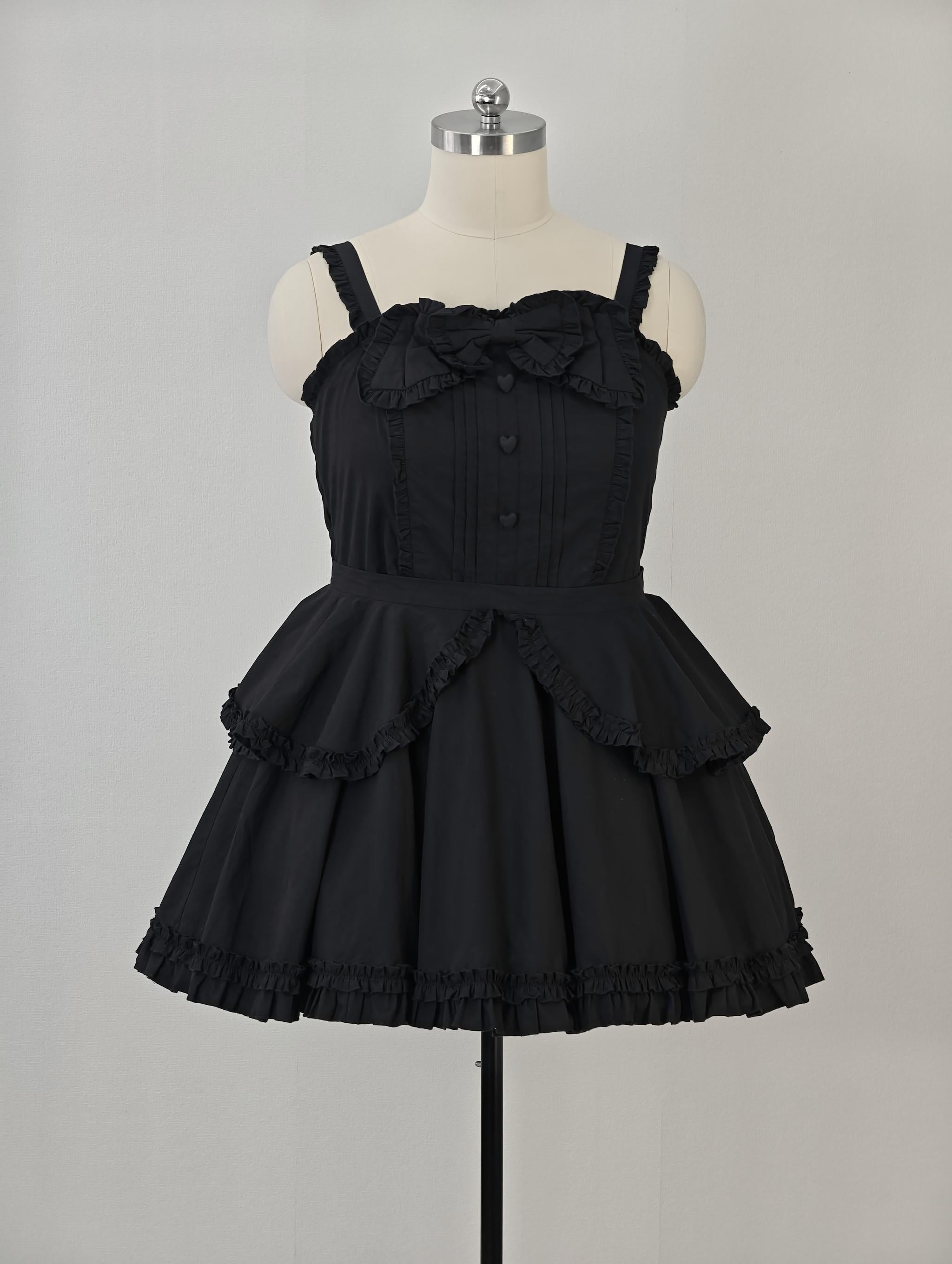 Cotton Plus Size Lolita JSK Dress, Full Back Shirring 45594:865170