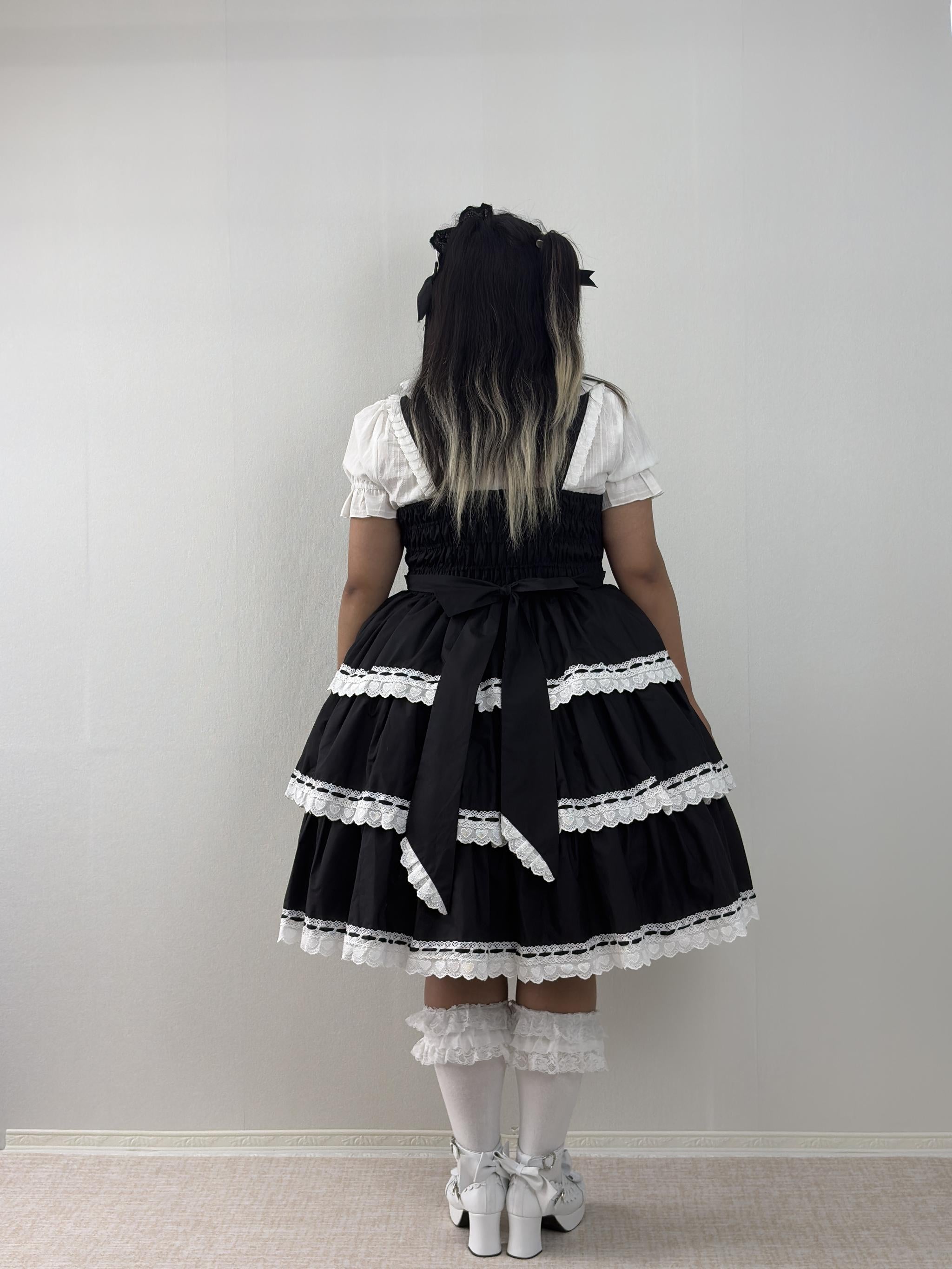 Otome Heart - Old School Lolita Jumper Skirt, Plus Size 45597:865034