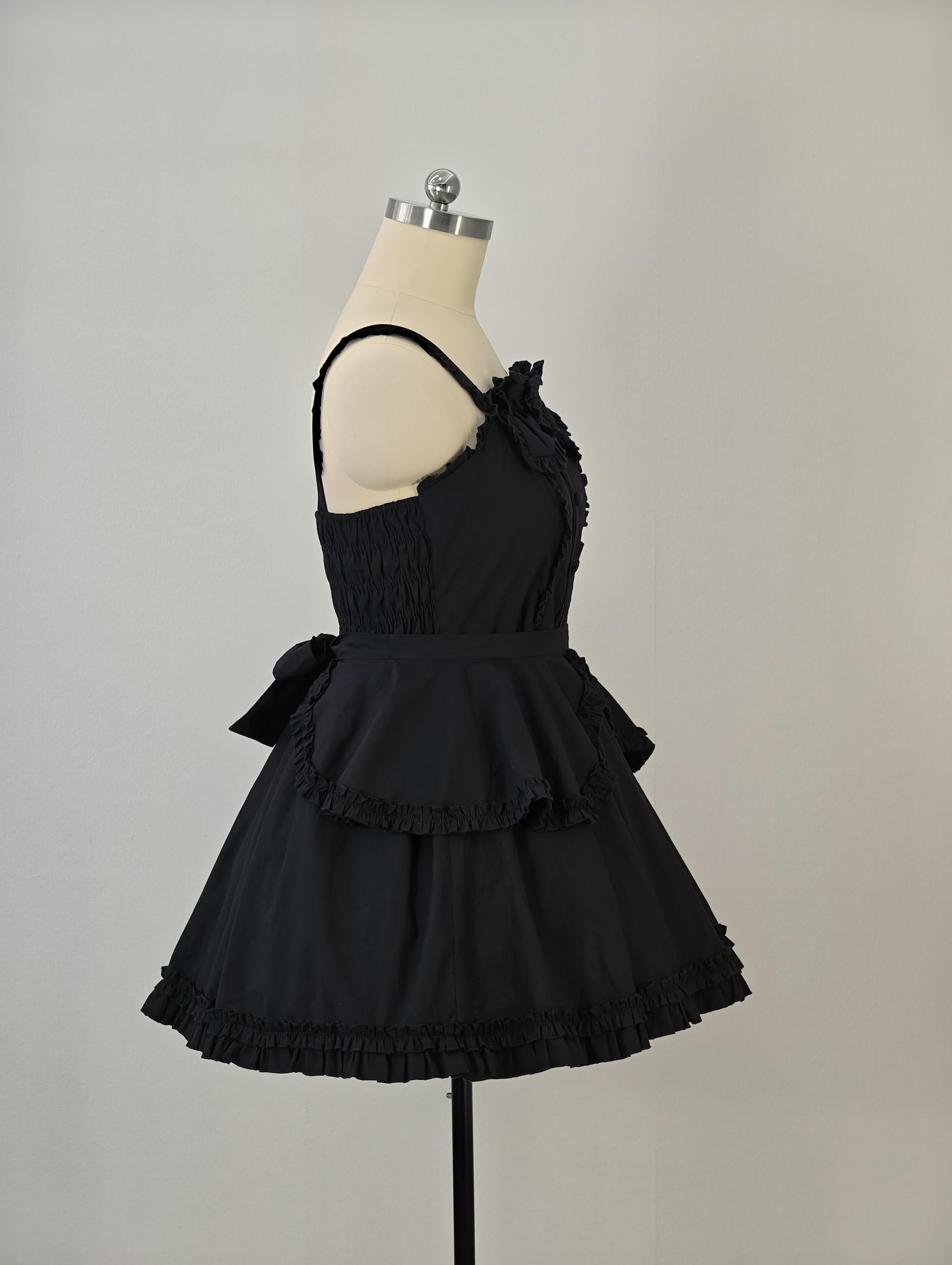 Cotton Plus Size Lolita JSK Dress, Full Back Shirring 45594:865160