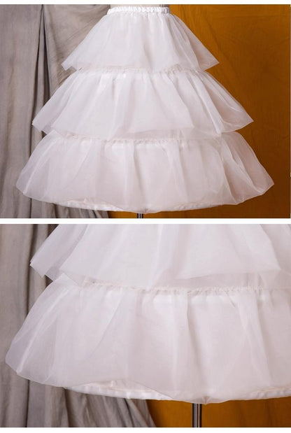 Eieyomi - 27.6" (70 cm) Adjustable Boned Lolita Petticoat 43973:791374