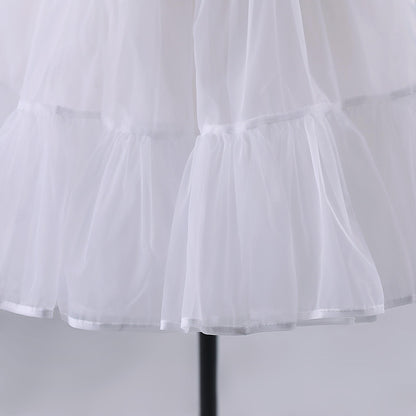 Noloria - 17.7" (45 cm) Organza Lolita Puffy White Petticoat 43720:789297