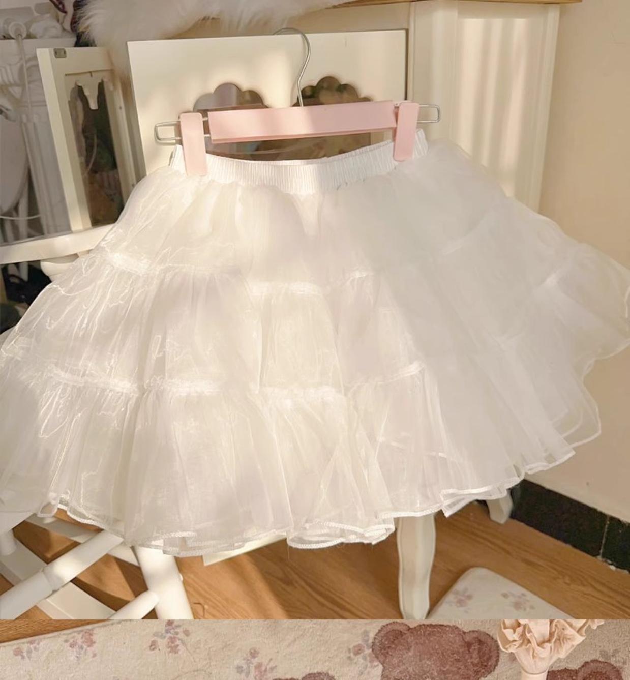 Hanguliang - 13.8" (35 cm) Soft Short Lolita Petticoat, 4 Layers 43966:790670