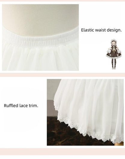 Manyiluo - 18.5" (47 cm) Lolita Petticoat, Adjustable Birdcage-Inspired 43946:791327