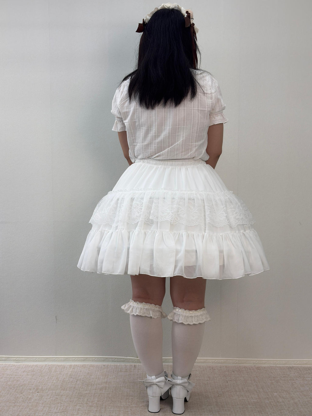 Noloria 21.7" (55 cm) Hoop Puffy Plus Size Lolita Petticoat, Moon Cage 45907:871485