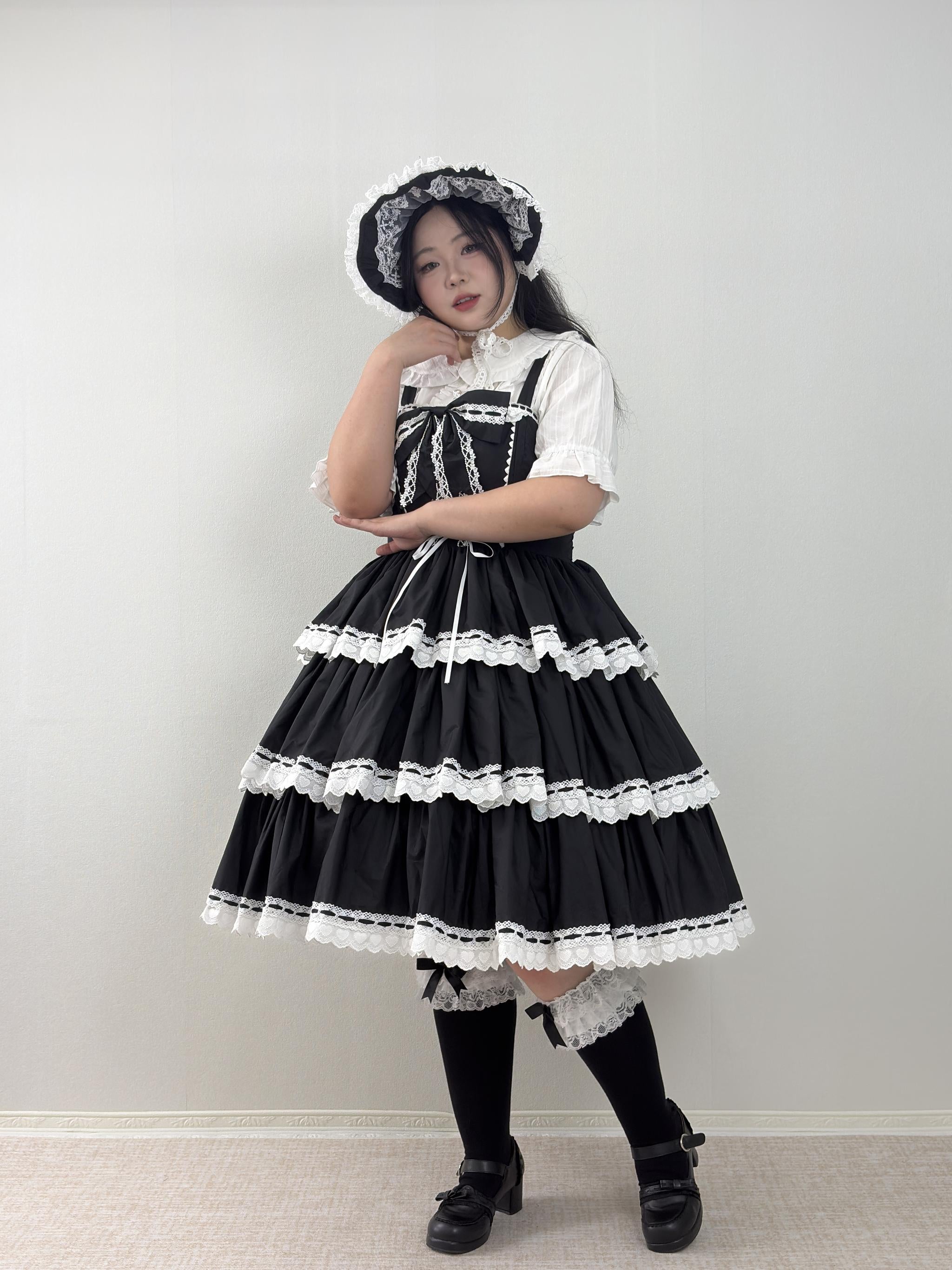 Otome Heart - Old School Lolita Jumper Skirt, Plus Size 45597:865041