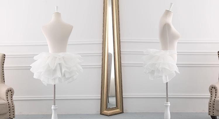 Manyiluo - Bustle Style Lolita Petticoat, Adjustable Length & Puffiness 43970:791184