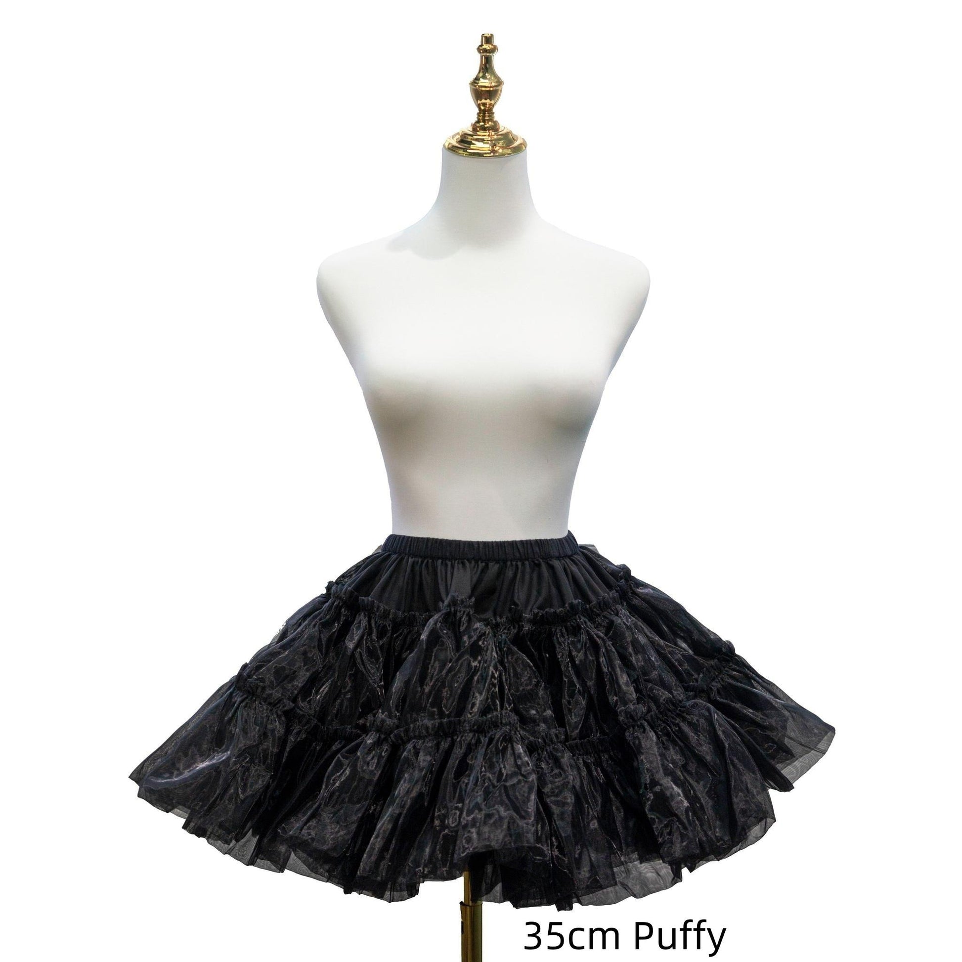 Aurora & Ariel 13.8" (35 cm) A-Line Petticoat Collection, Customizable (Black) 32614:790372