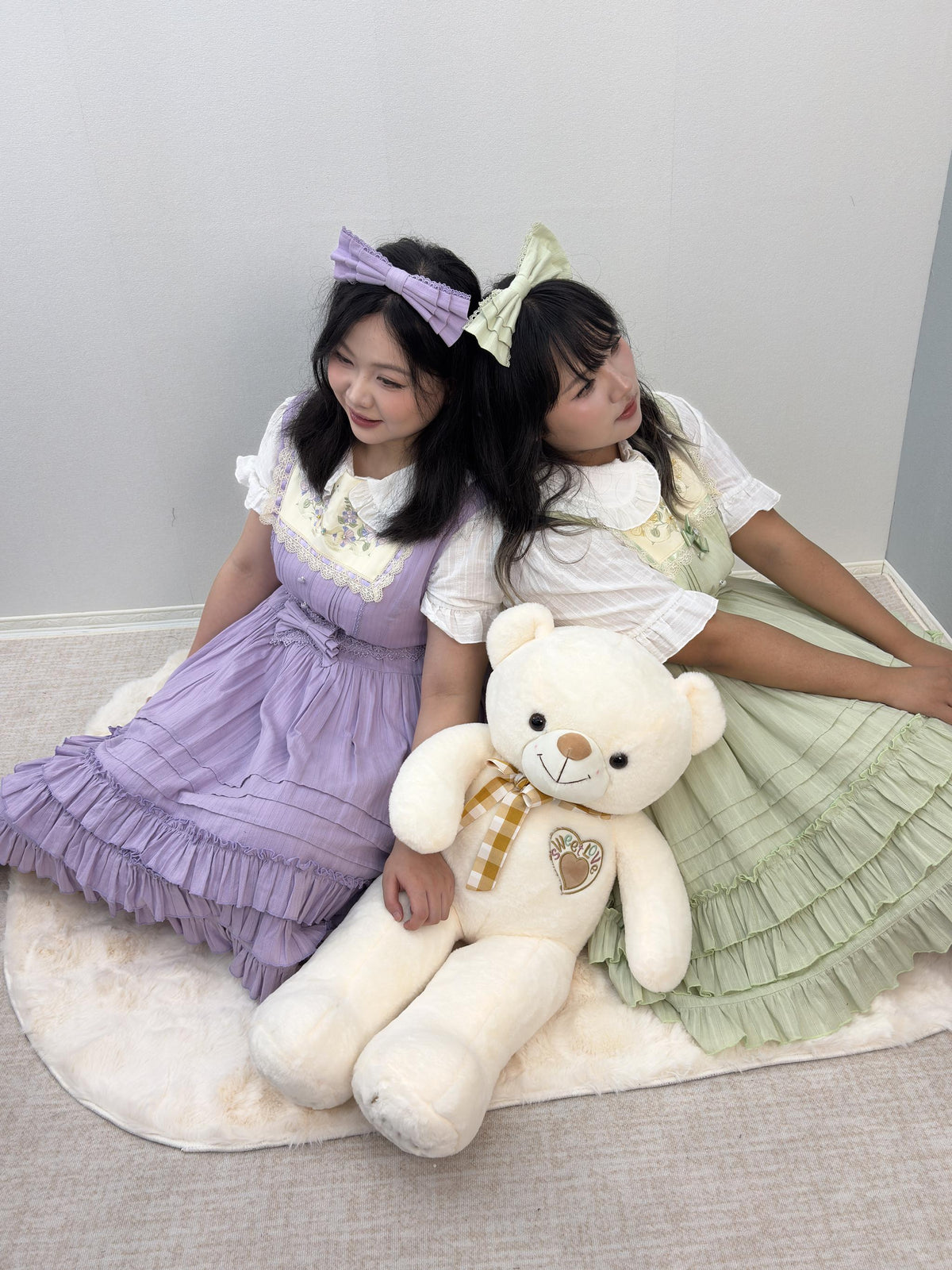 Cotton Plus Size Lolita Jumper Dress, Floral Embroidery 45595:872068