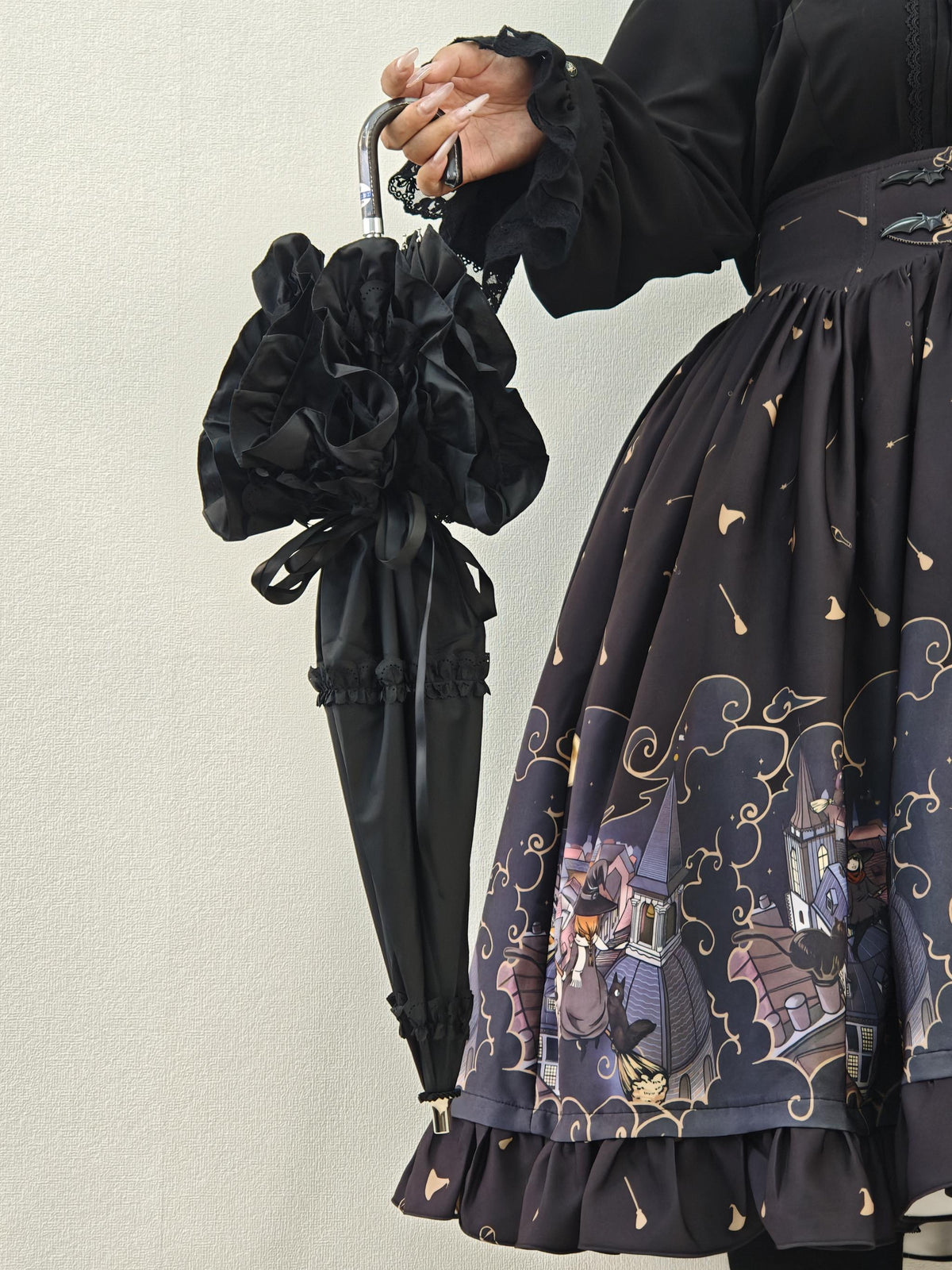 Classic Lolita Parasol, UV Two-Fold for Daily Use 46003:871653