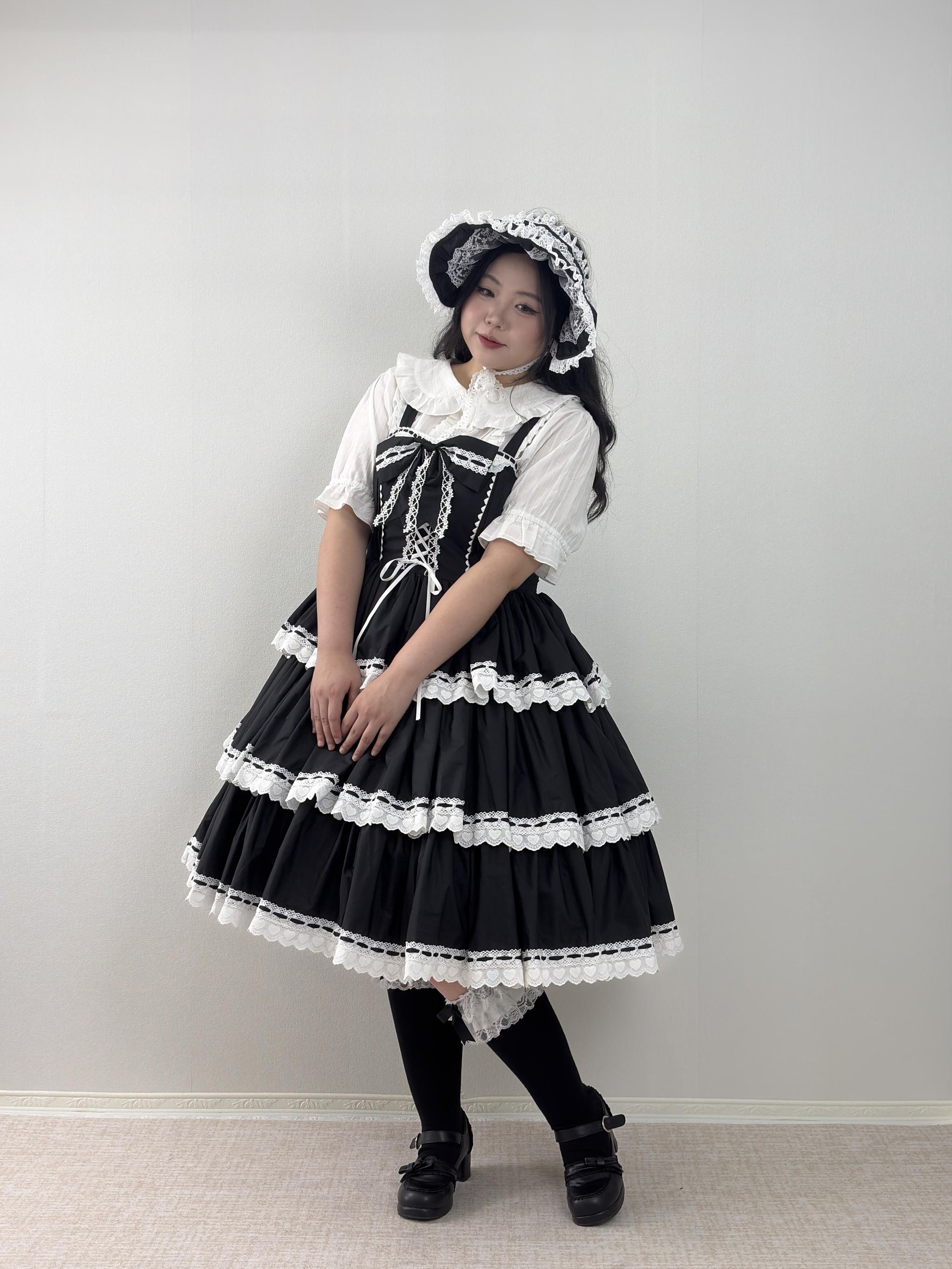 Otome Heart - Old School Lolita Jumper Skirt, Plus Size 45597:865042