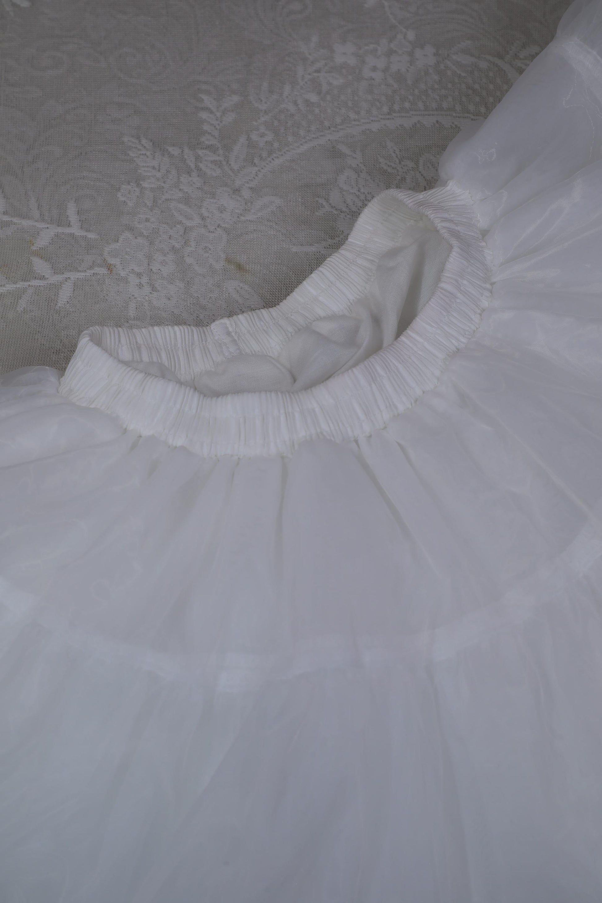 Noloria - 17.7" (45 cm) Organza Lolita Puffy White Petticoat 43720:784192