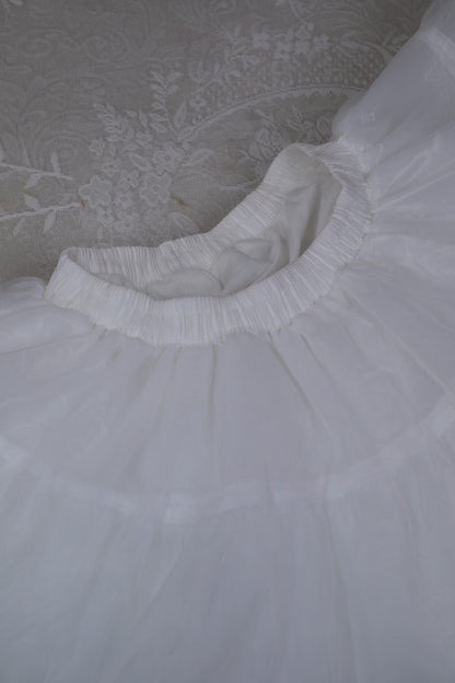 Noloria - 17.7" (45 cm) Organza Lolita Puffy White Petticoat 43720:784192