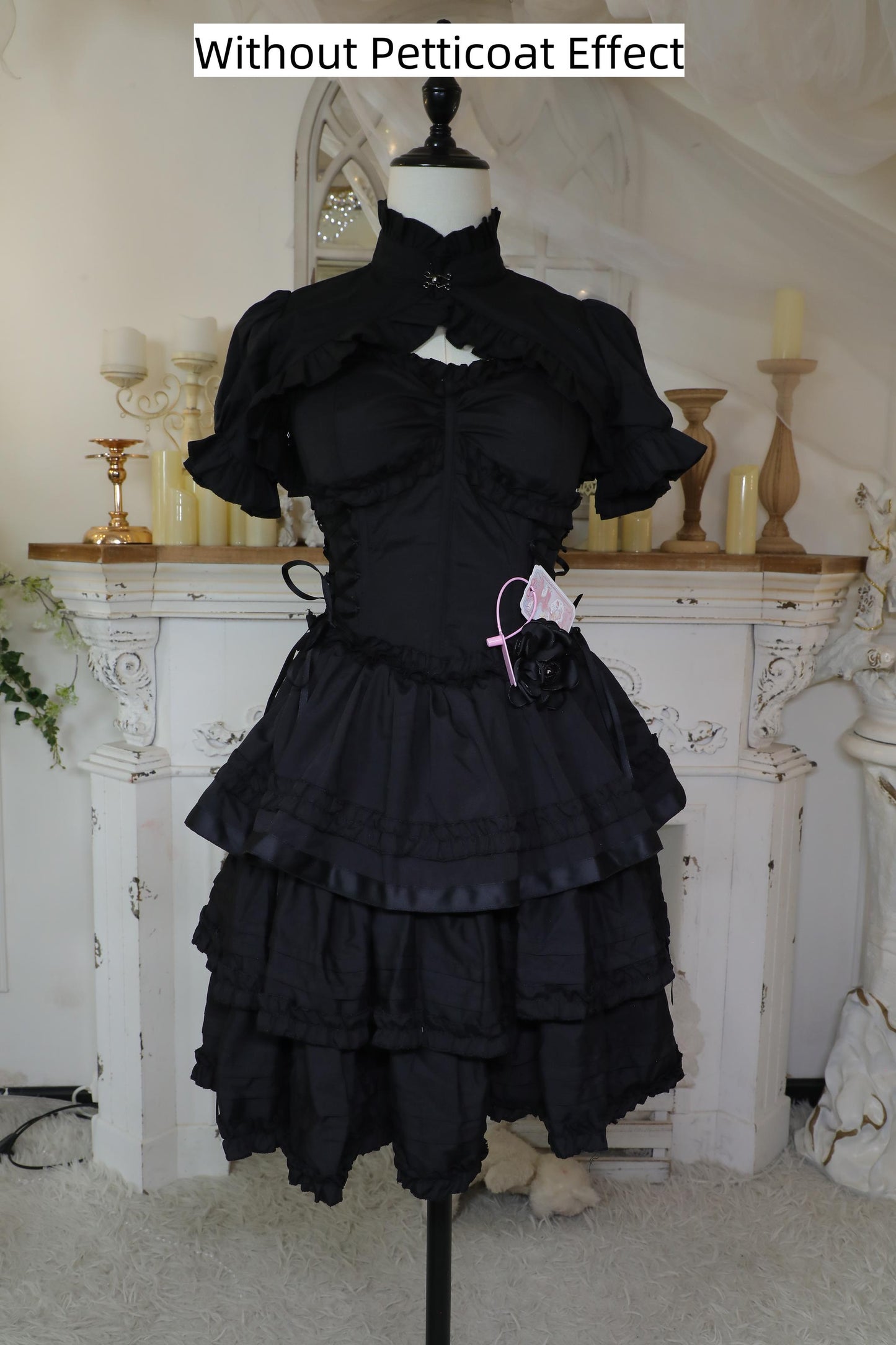 Noloria - White Puffy Lolita Petticoat, 17.7" (45 CM), Cotton Lining 43722:783765
