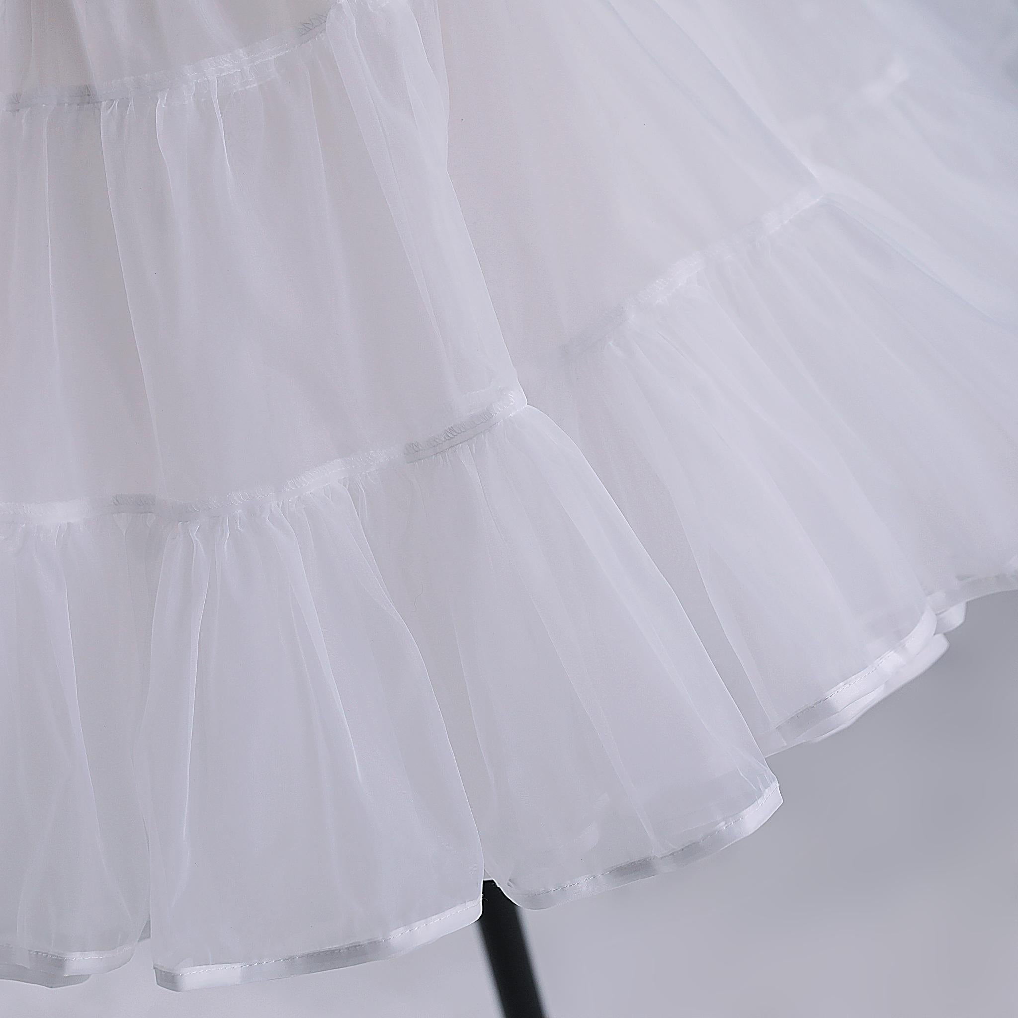 Noloria 48cm (18.9") Medium-High Volume Petticoat, Petal Edge 43720:789299